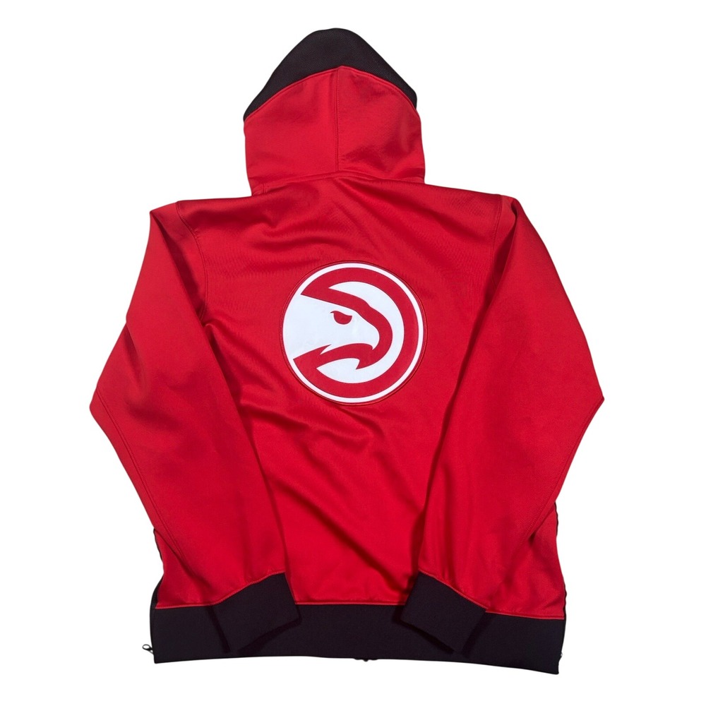 Nike NBA Atlanta Hawks Dri-FIT Full‎ Zip Hoodie Mens Large Red Black Jacket